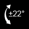 Tilt +/-22